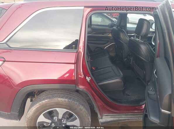 1C4RJYB60R8541763 2024 JEEP GRAND CHEROKEE 4XE Burgundy Widok naklejki z numerem VIN