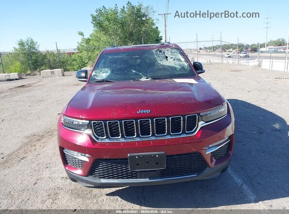 1C4RJYB6XPC633442 2023 JEEP GRAND CHEROKEE 4XE Red Vista del cuadro de instrumentos