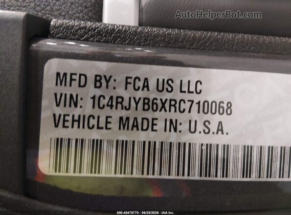 1C4RJYB6XRC710068 2024 JEEP GRAND CHEROKEE 4XE Gray Engine compartment view