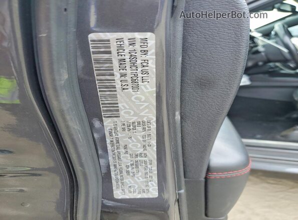 1C4SDHCT1PC687001 2023 DODGE DURANGO Угольный Вид наклейки с VIN-кодом