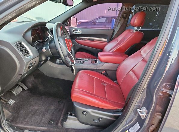 1C4SDHCT2HC774682 2017 DODGE DURANGO Gray Вид салону спереду