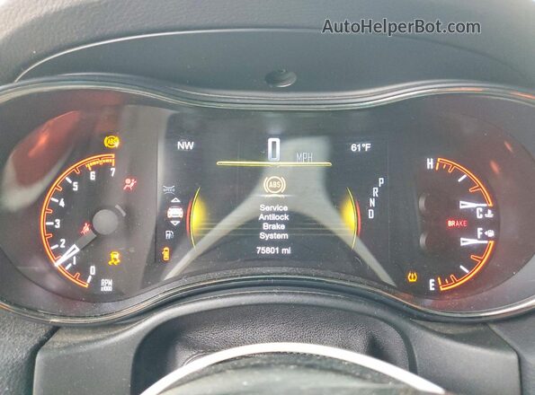 1C4SDHCT2LC349309 2020 DODGE DURANGO White Вид щитка приладів