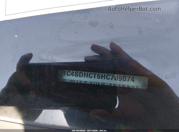 1C4SDHCT6HC709074 2017 DODGE DURANGO Gray Շարժիչի բաժամունքի տեսք