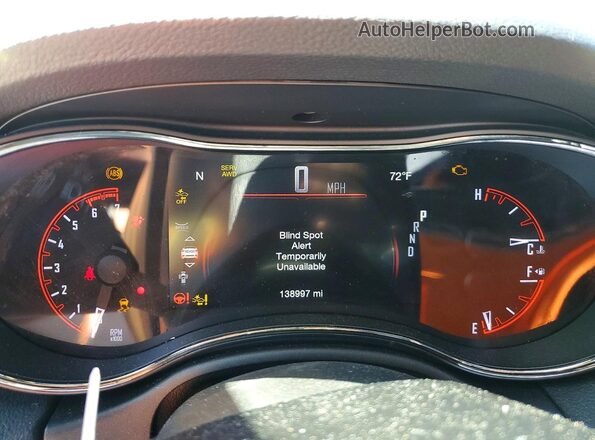 1C4SDJCT1KC634346 2019 DODGE DURANGO Black Instrument cluster view