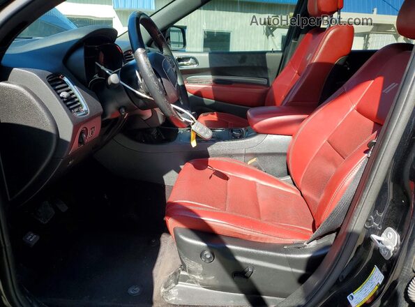 1C4SDJCT1KC634346 2019 DODGE DURANGO Black Front interior view
