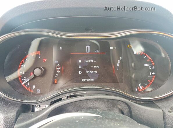 1C4SDJCT2KC651706 2019 DODGE DURANGO Черный Вид щитка приборов