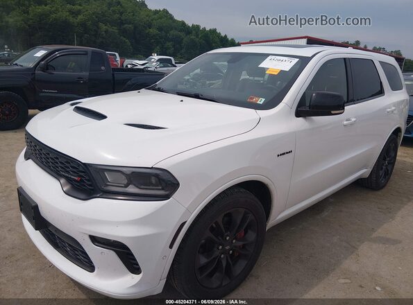 1C4SDJCT3MC522246 2021 DODGE DURANGO White წინა მარცხენა ხედი სამი მეოთხედიდან