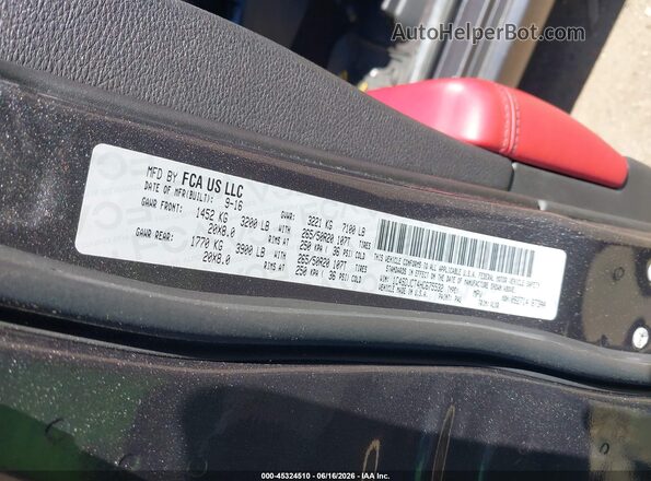 1C4SDJCT4HC675532 2017 DODGE DURANGO Black Widok komory silnika