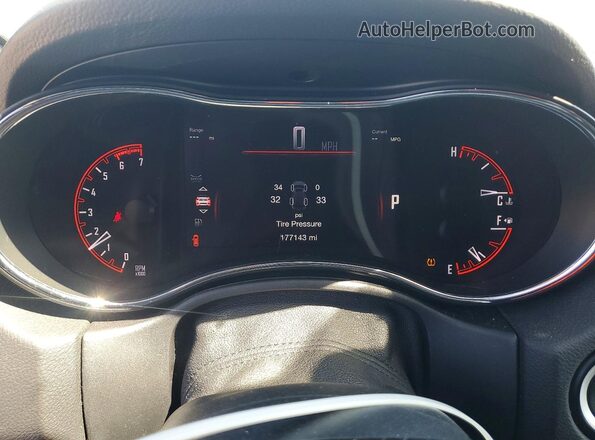 1C4SDJCT4HC857554 2017 DODGE DURANGO White Вид щитка приладів