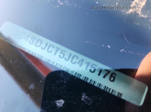 1C4SDJCT5JC415176 2018 DODGE DURANGO White Widok naklejki z numerem VIN