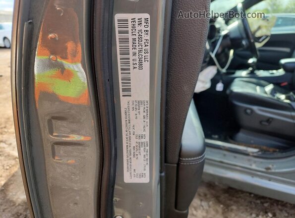 1C4SDJCT6LC348803 2020 DODGE DURANGO Gray VIN կոդի պիտակի տեսք