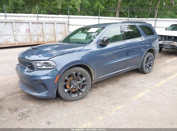 1C4SDJCT6MC520958 2021 DODGE DURANGO Blue წინა მარცხენა ხედი სამი მეოთხედიდან