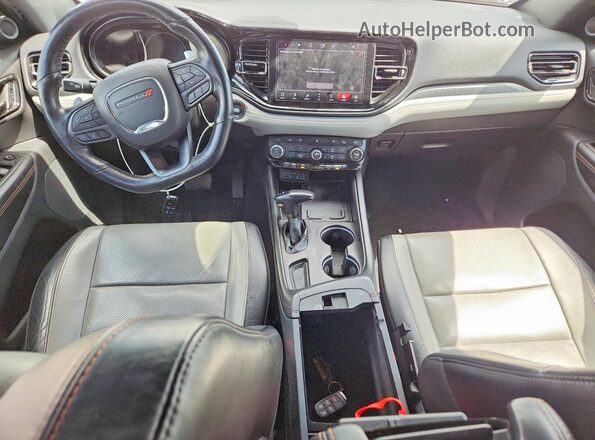 1C4SDJCT6NC104295 2022 DODGE DURANGO White Dashboard view