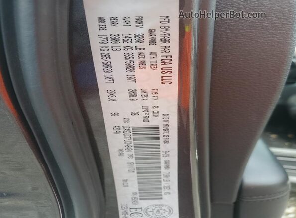 1C4SDJCT7LC146424 2020 DODGE DURANGO Gray Вид наклейки з VIN-кодом