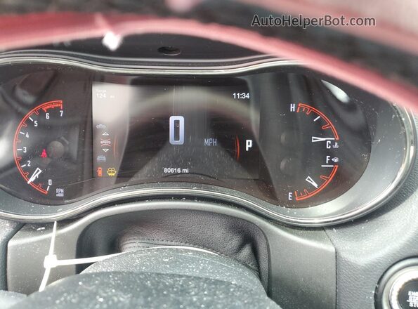 1C4SDJCT7LC146424 2020 DODGE DURANGO Gray Вид щитка приладів