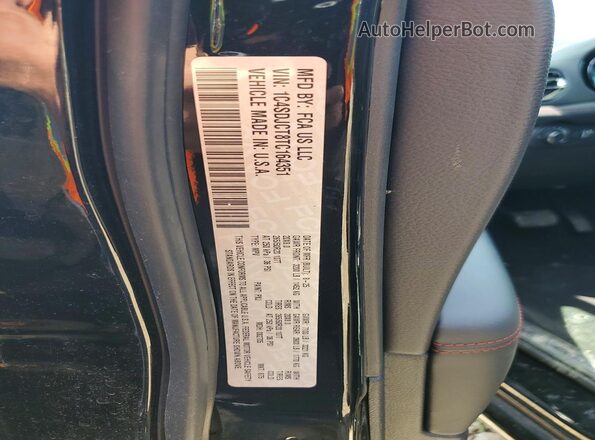 1C4SDJCT8TC164351 2026 DODGE DURANGO Black VIN კოდის სტიკერის ხედი