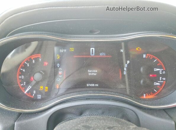 1C4SDJCT9JC112224 2018 DODGE DURANGO Black Instrument cluster view