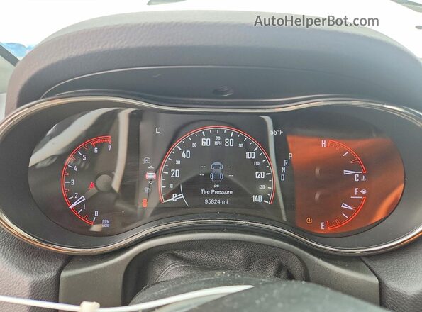 1C4SDJCT9LC253572 2020 DODGE DURANGO White Instrument cluster view
