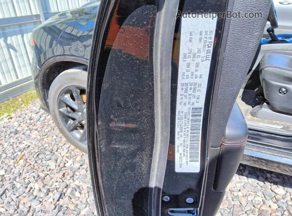 1C4SDJCTXJC393093 2018 DODGE DURANGO Black VIN կոդի պիտակի տեսք