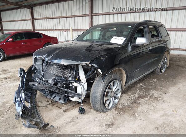 1C4SDJET8JC161542 2018 DODGE DURANGO Black Առջևի ձախ երեք քառորդ տեսարան