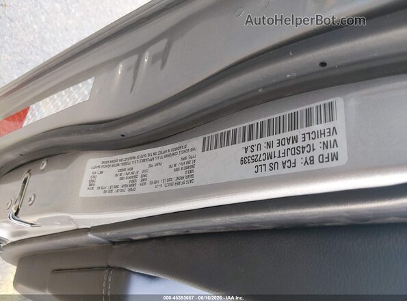 1C4SDJFT1MC725339 2021 DODGE DURANGO Gray 