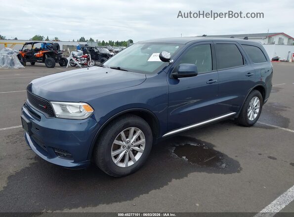 1C4SDJFT2LC443645 2020 DODGE DURANGO Blue Передня ліва чверть