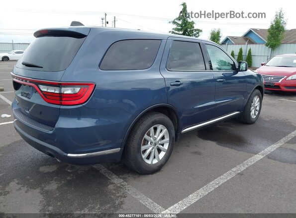 1C4SDJFT2LC443645 2020 DODGE DURANGO Blue Задня права чверть