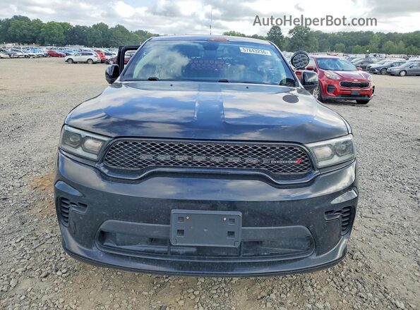 1C4SDJFT2MC696191 2021 DODGE DURANGO Черный Вид спереди