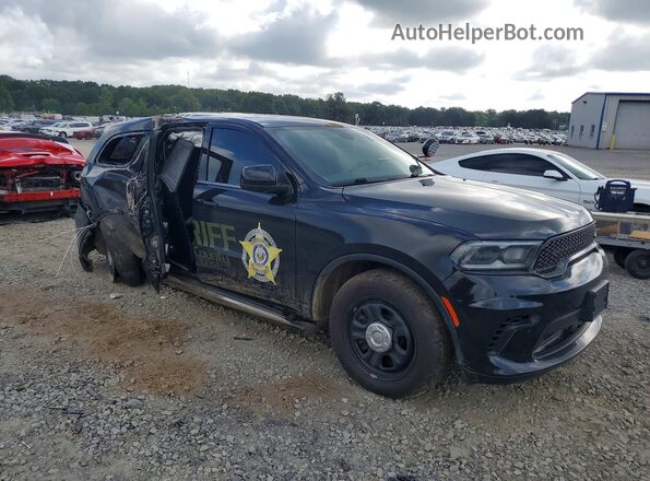 1C4SDJFT2MC696191 2021 DODGE DURANGO Черный Передняя правая четверть