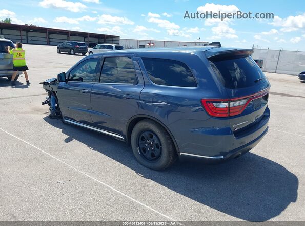 1C4SDJFT5MC864857 2021 DODGE DURANGO Blue Trasero izquierdo