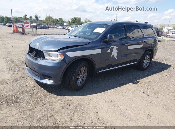 1C4SDJFT9KC659345 2019 DODGE DURANGO Синий Передняя левая четверть