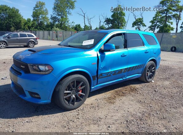 1C4SDJGJXJC416123 2018 DODGE DURANGO Blue Przód lewy