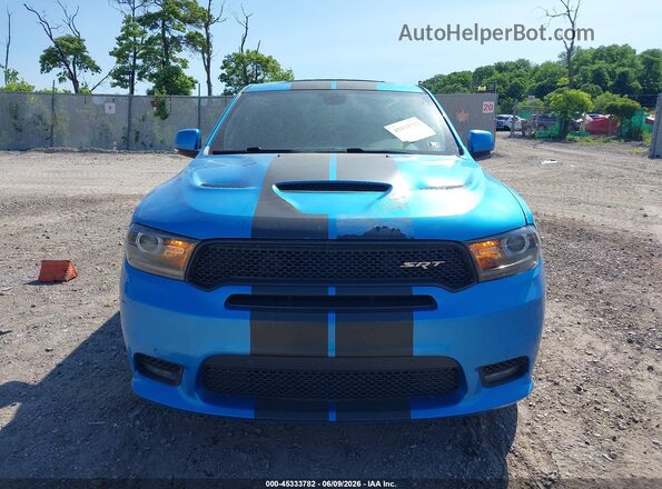 1C4SDJGJXJC416123 2018 DODGE DURANGO Blue Widok deski rozdzielczej