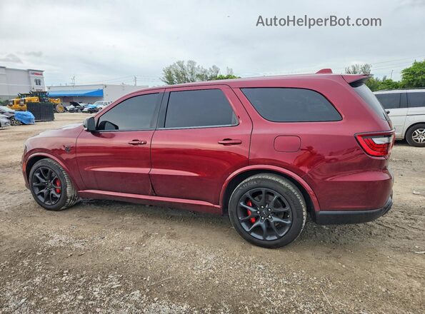 1C4SDJH93MC606015 2021 DODGE DURANGO Maroon Trasero izquierdo