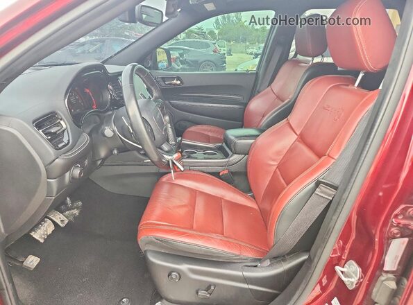 1C4SDJH93MC606015 2021 DODGE DURANGO Maroon Vista interior delantera