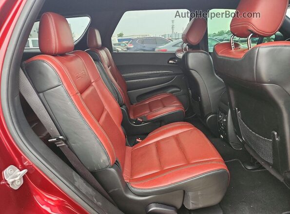 1C4SDJH93MC606015 2021 DODGE DURANGO Maroon Vista interior trasera