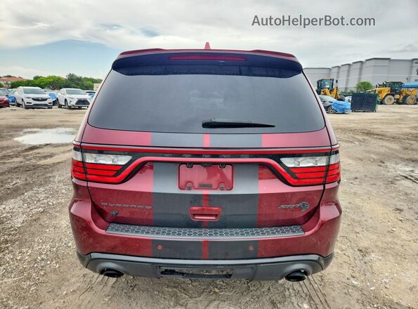 1C4SDJH93MC606015 2021 DODGE DURANGO Maroon Vista trasera