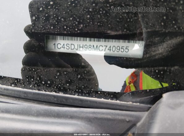 1C4SDJH98MC740955 2021 DODGE DURANGO Black ძრავის განყოფილების ხედი