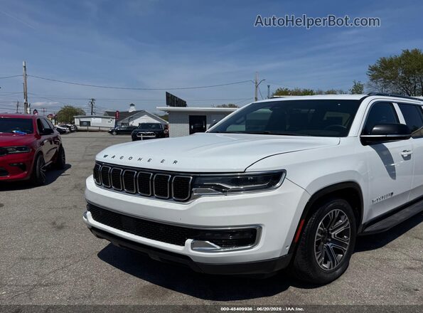 1C4SJSBP9PS557564 2023 JEEP WAGONEER L White Առջևի ձախ երեք քառորդ տեսարան