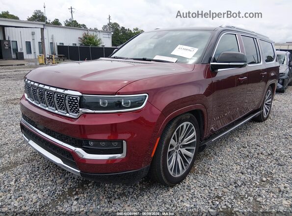 1C4SJSGP8RS180379 2024 JEEP GRAND WAGONEER L Red Առջևի ձախ երեք քառորդ տեսարան