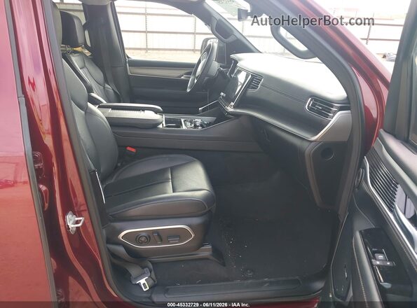 1C4SJVBP2SS503999 2025 JEEP WAGONEER Burgundy Front interior view