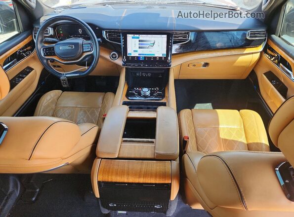 1C4SJVGJ0NS145178 2022 JEEP GRAND Black Widok deski rozdzielczej