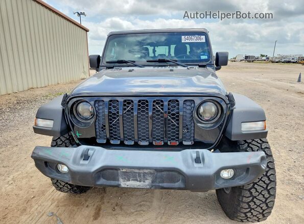 1C6HJTAG1LL116136 2020 JEEP GLADIATOR Black Widok z przodu