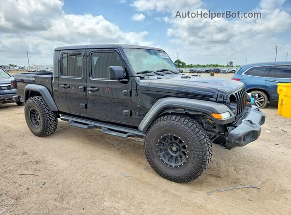 1C6HJTAG1LL116136 2020 JEEP GLADIATOR Black Przód prawy
