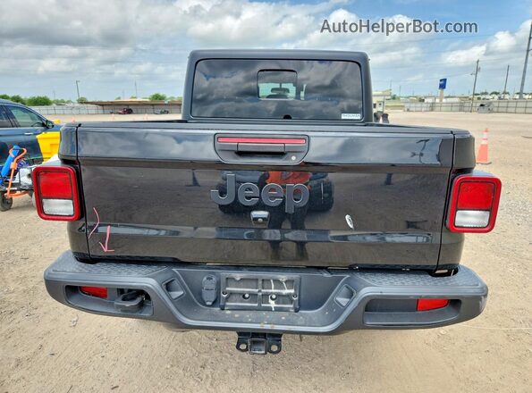 1C6HJTAG1LL116136 2020 JEEP GLADIATOR Black Widok z tyłu