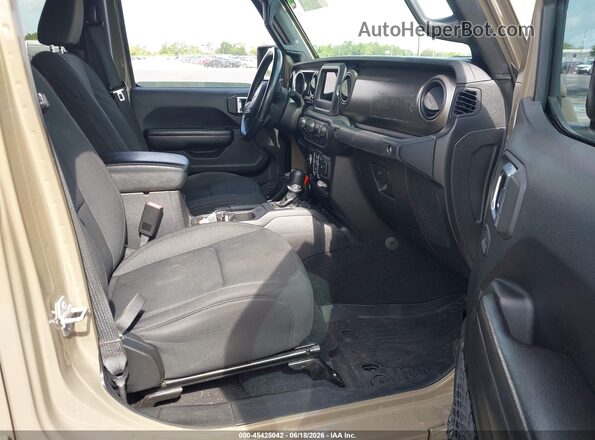 1C6HJTAG1LL193444 2020 JEEP GLADIATOR Tan Front interior view