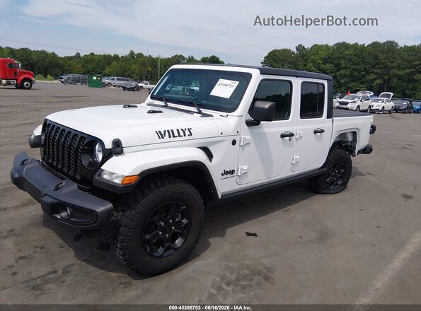 1C6HJTAG1PL572790 2023 JEEP GLADIATOR White Передня ліва чверть