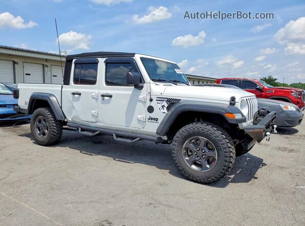 1C6HJTAG2LL113231 2020 JEEP GLADIATOR White Przód prawy