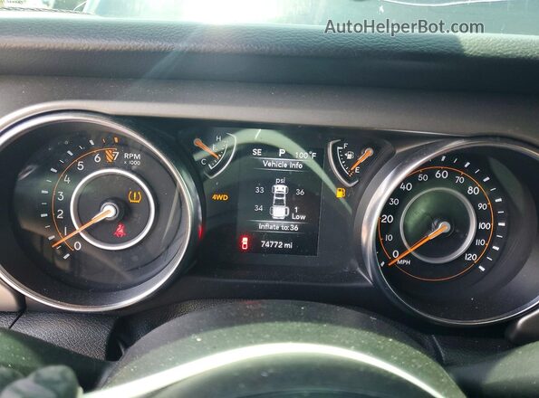 1C6HJTAG2ML542483 2021 JEEP GLADIATOR Black Instrument cluster view