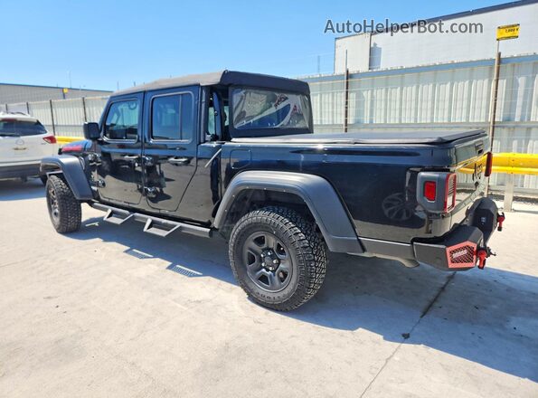 1C6HJTAG2NL102510 2022 JEEP GLADIATOR Black Trasero izquierdo